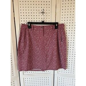 Sahalie Women's 10 Pink Print Active Skort Hiking Outdoor Travel Comfort